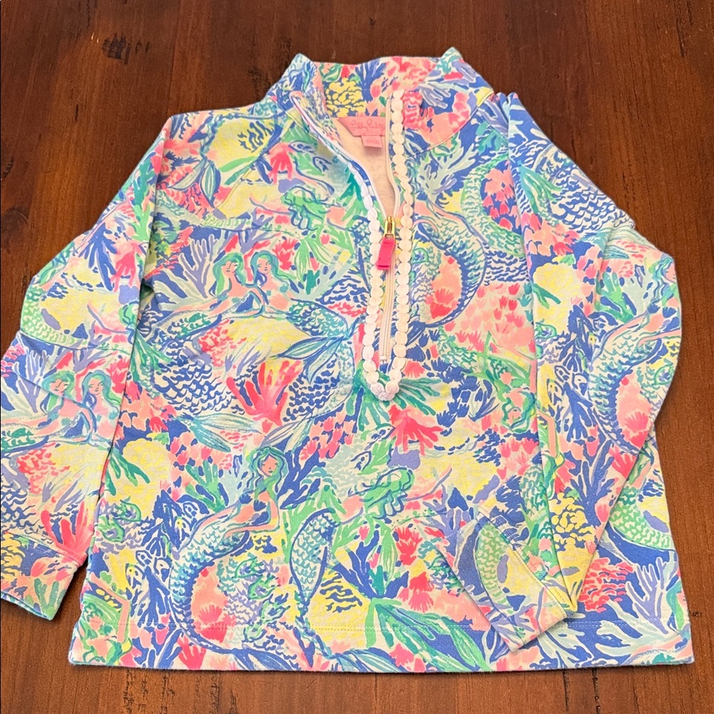 Lilly Pulitzer Colorful Kids quarter zip